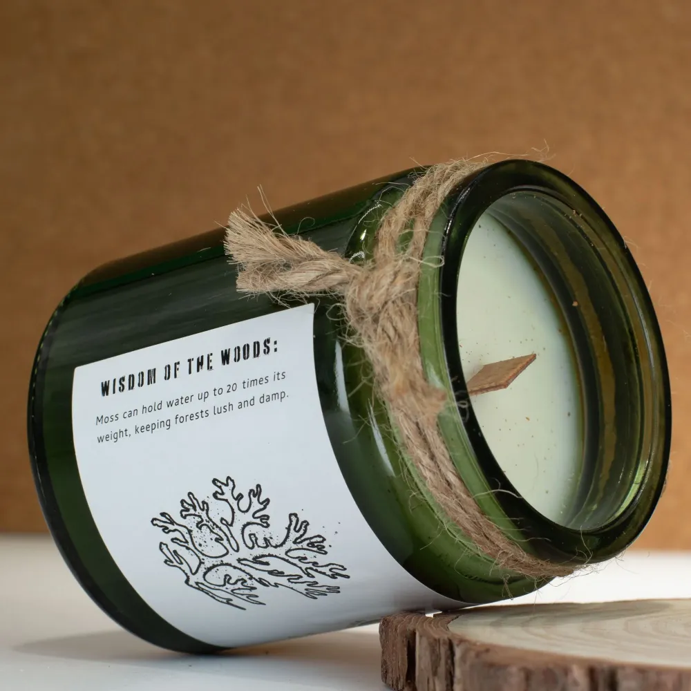 Świeca sojowa Greenman Woodwick – Mech i Mgł