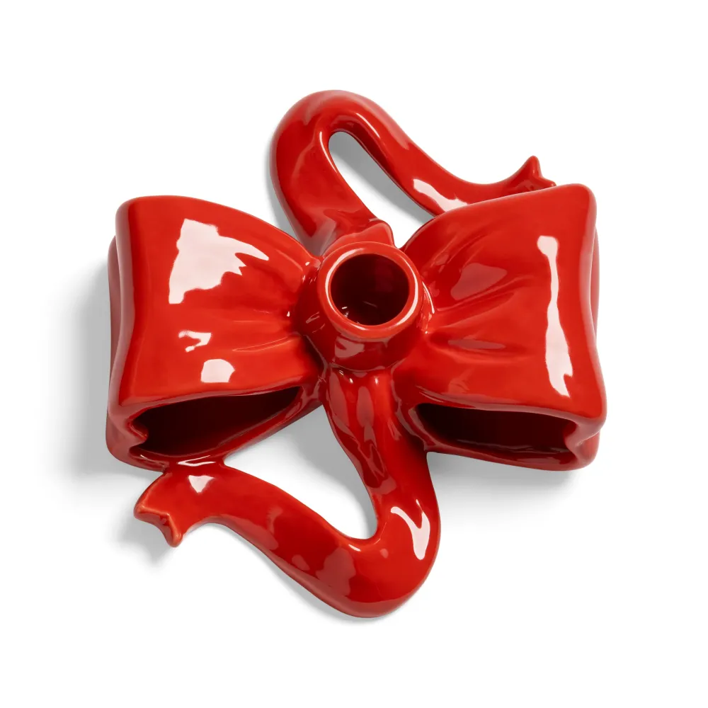 Świecznik RIBBON czerwony