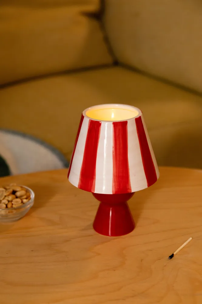 Świecznik na tealight CANTINE czerwony z białym