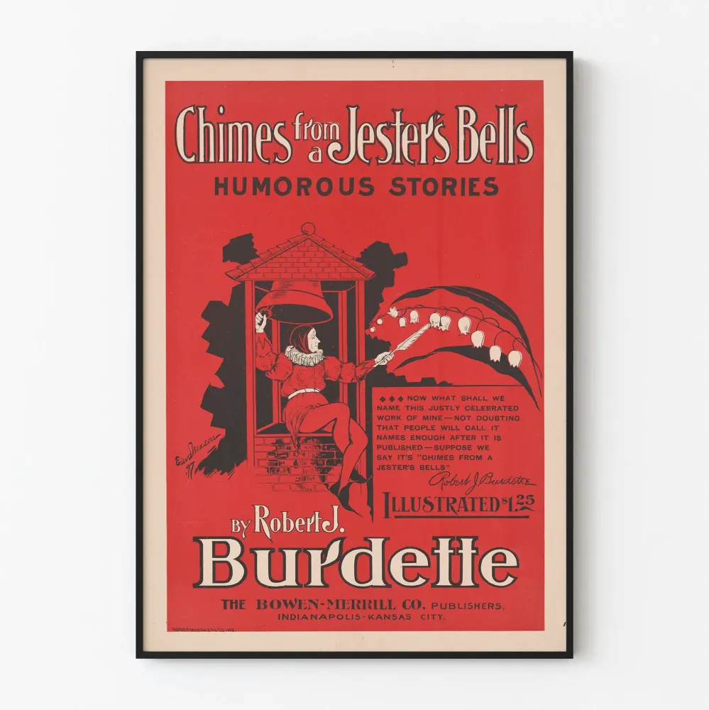 Wintage plakat Chimes from Jester's Bells autorstwa Roberta J. Burdette