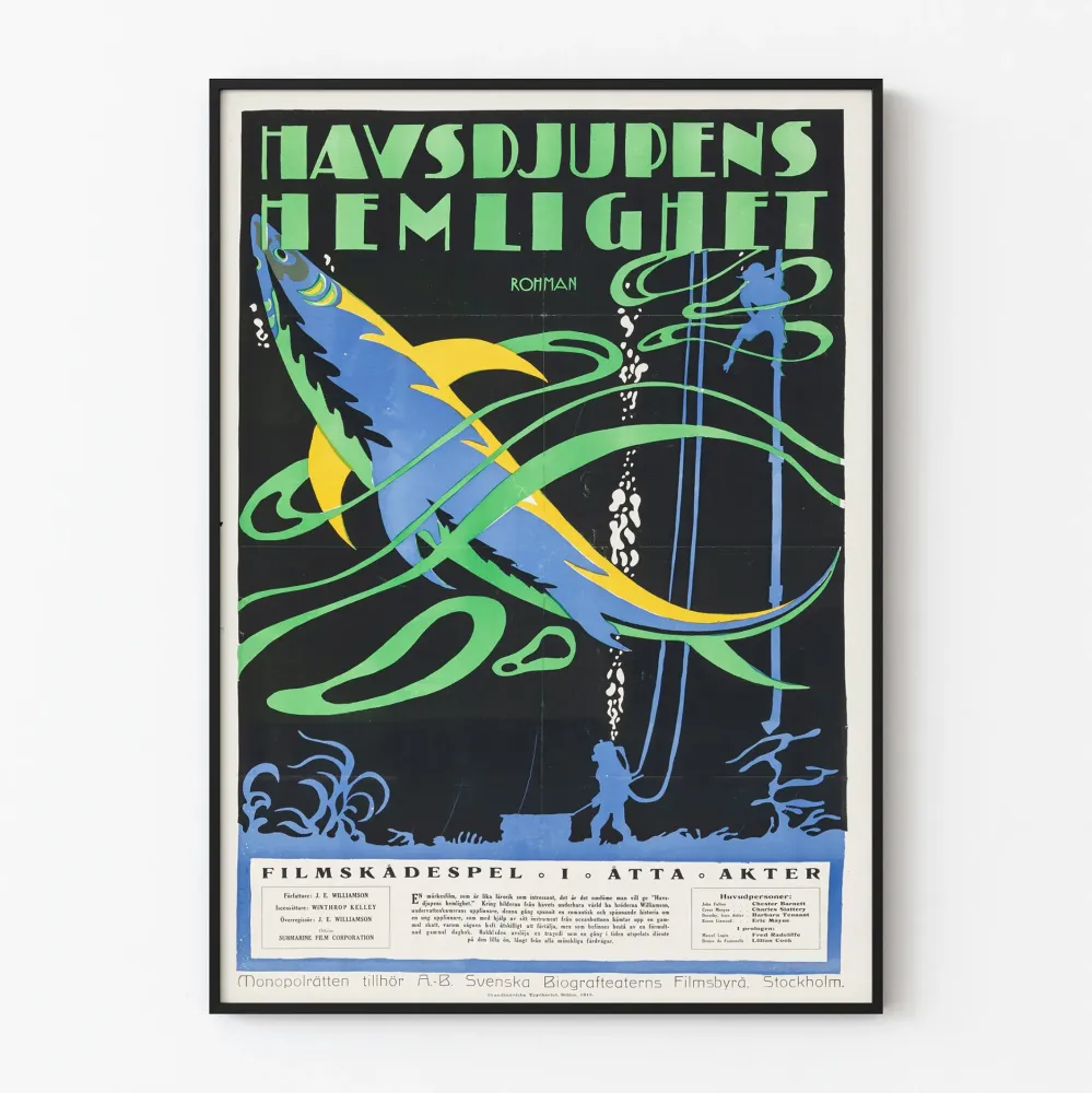 Wintage plakat dekoracji ściennej „Oko U-Boota”