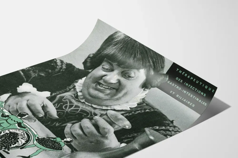 Wintage plakat Hédopeptol dla przyjemnego trawienia