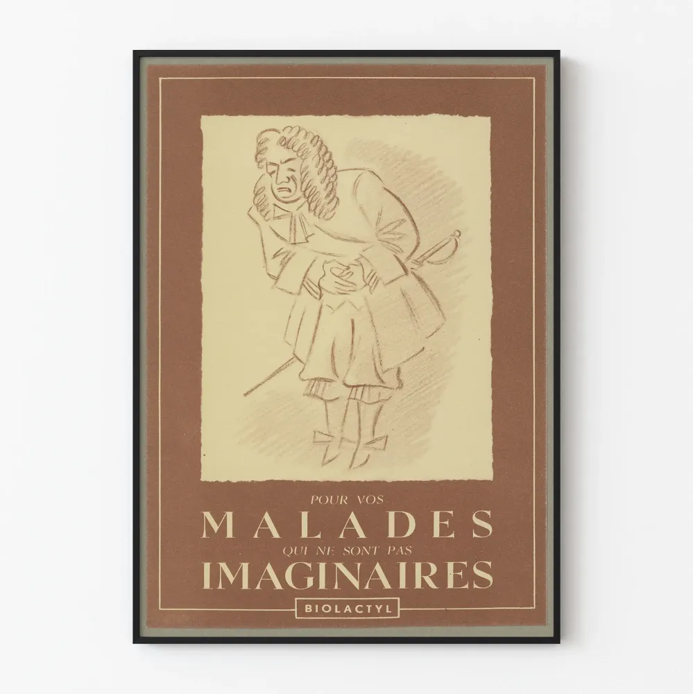 Wintage plakat medyczny Biolactyl dla prawdziwych chorych