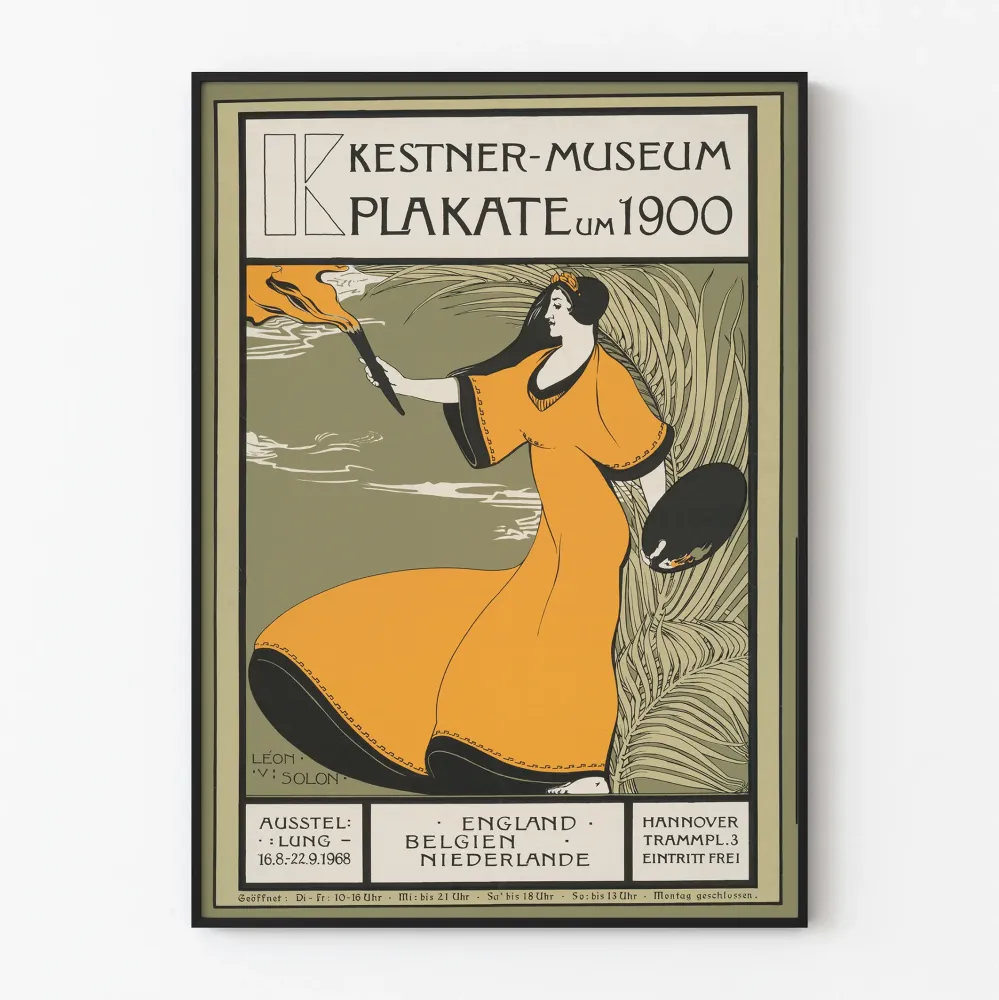Wintage plakat Muzeum Kestner - plakaty około 1900 roku