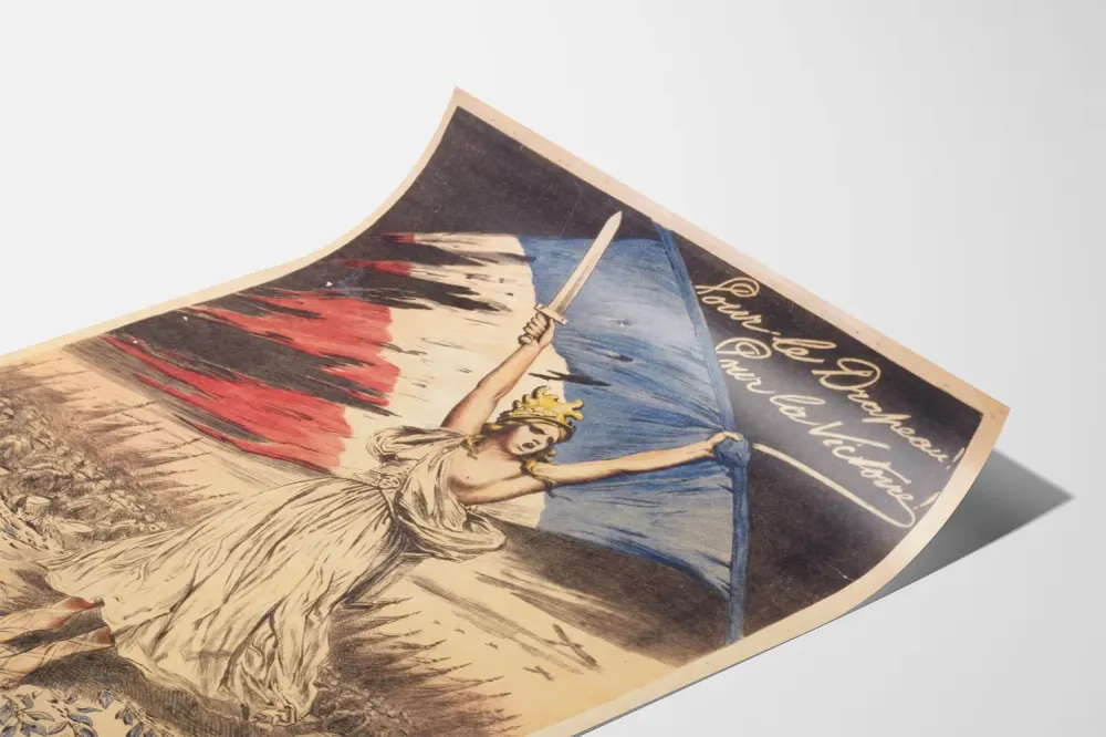 Wintage plakat Patriote na zwycięstwo i pożyczkę narodową