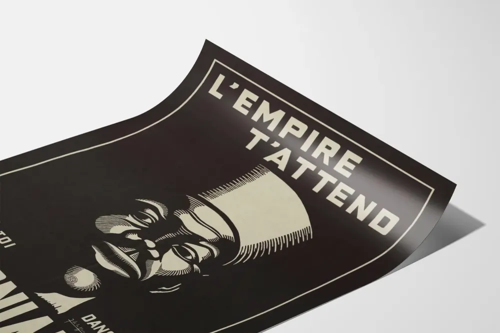 Wintage plakat rekrutacyjny armii kolonialnej - Imperium na ciebie czeka