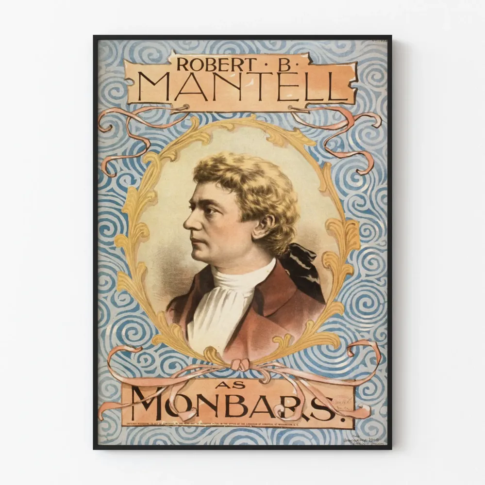 Wintage plakat Roberta B. Mantella w Monbars