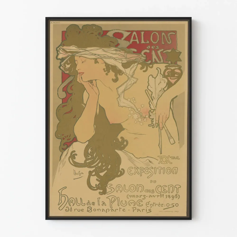Wintage plakat Salon des Cent - Wystawa XX wiek Paryż