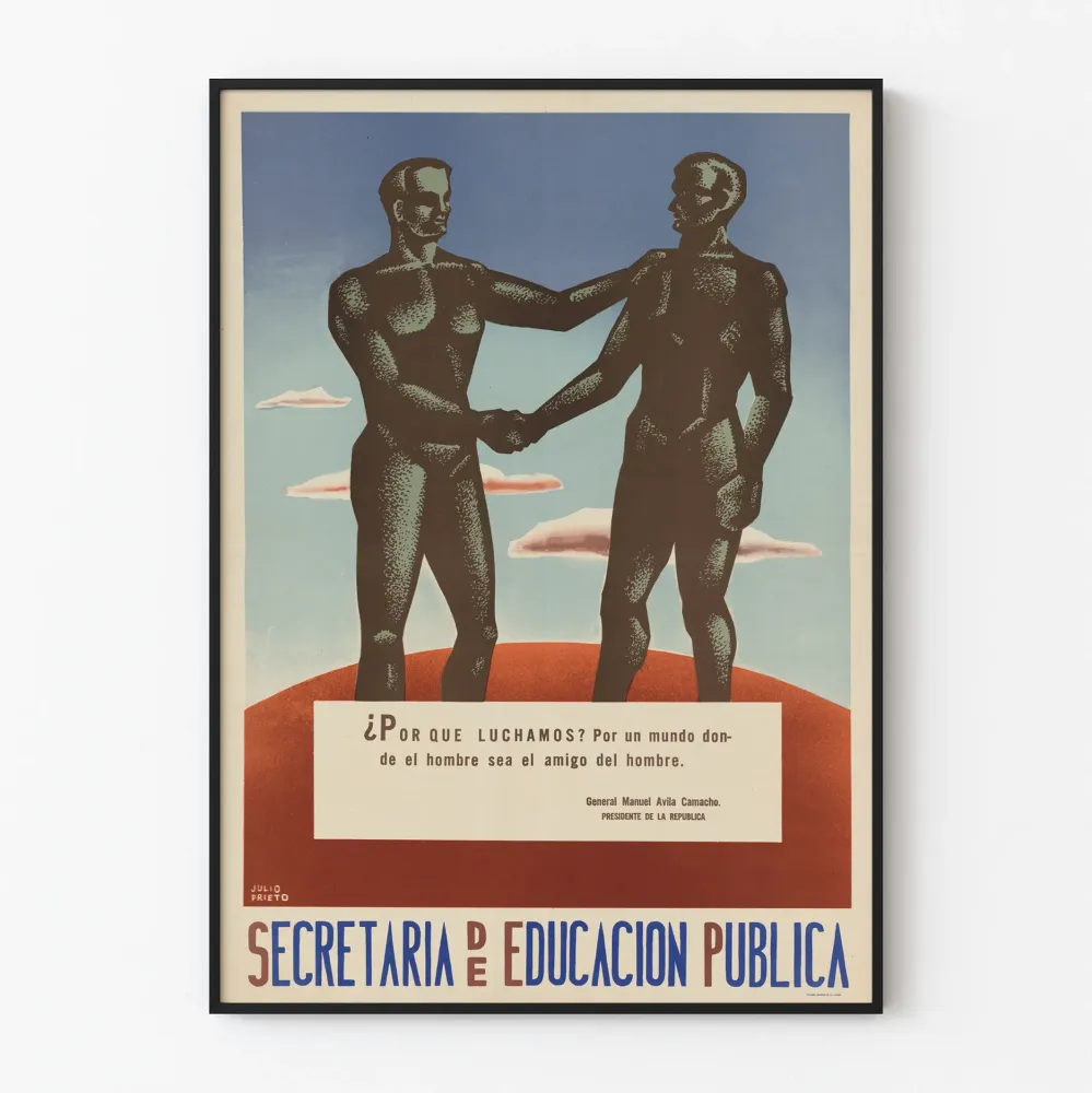 Wintage plakat Secretaria de Educacion Publica - Plakat dekoracyjny na ścianę