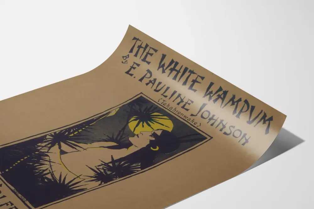 Wintage plakat „ White Wampum” E. Pauline Johnson