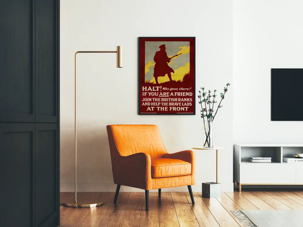 Wintage plakat wojskowy rekrutacji brytyjskiej