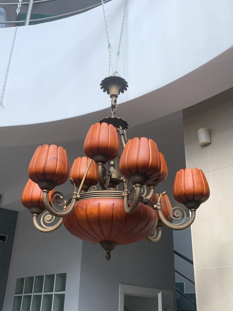 Żyrandol Vangelis Chandalier Danai Alabaster Lamp + 2 kinkiety