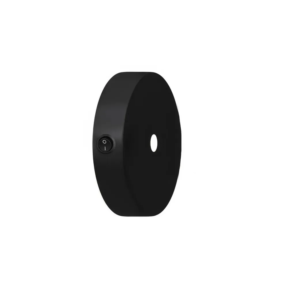 Zestaw mini podsufitka cylindryczna z metalu z wyłącznikiem – Czarna
