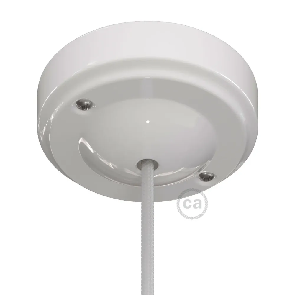 Zestaw podsufitka Minimal z porcelany – biały