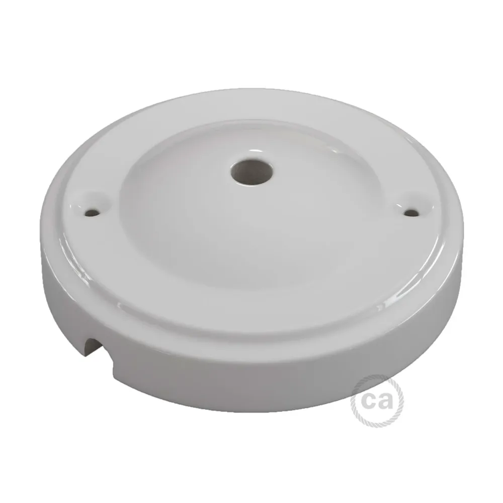 Zestaw podsufitka Minimal z porcelany – biały