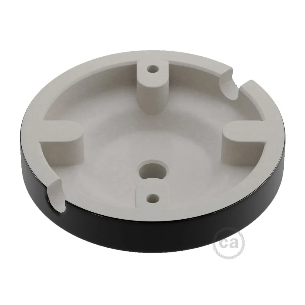 Zestaw podsufitki Minimal z porcelany – Czarna