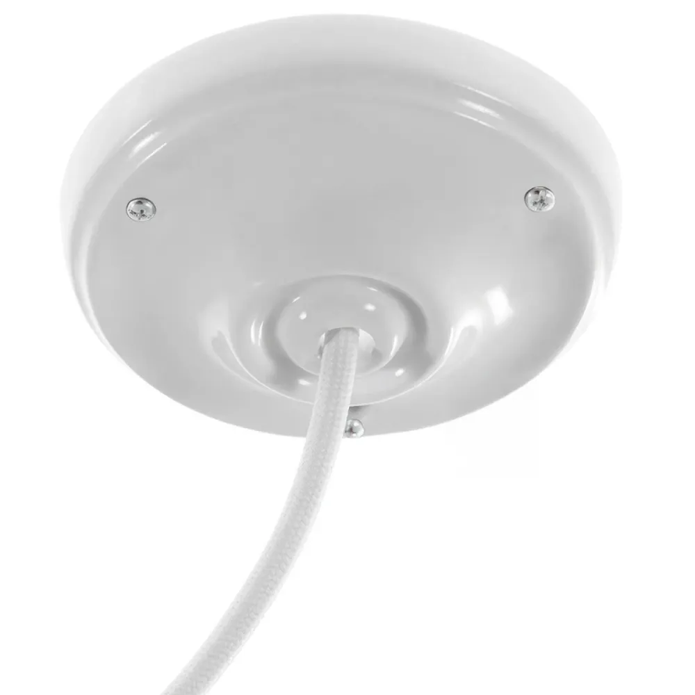 Zestaw podsufitki z porcelany – Biały