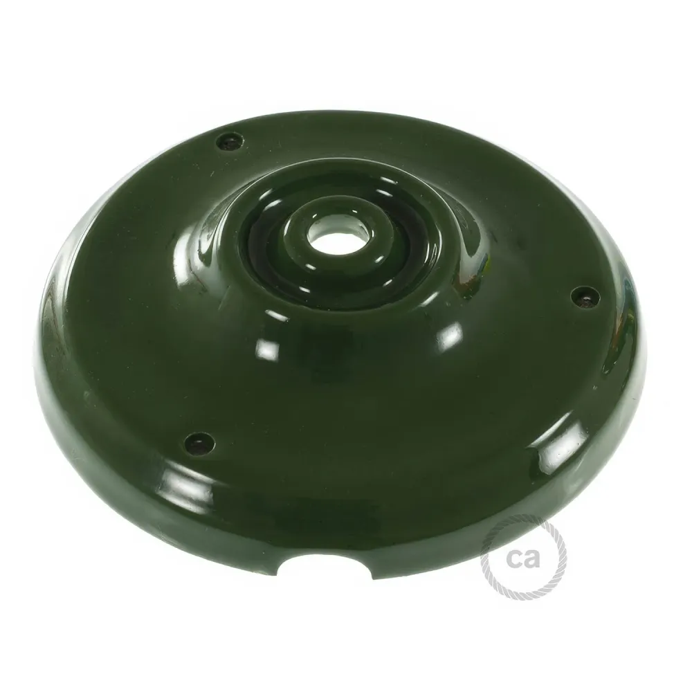 Zestaw podsufitki z porcelany - Zielony