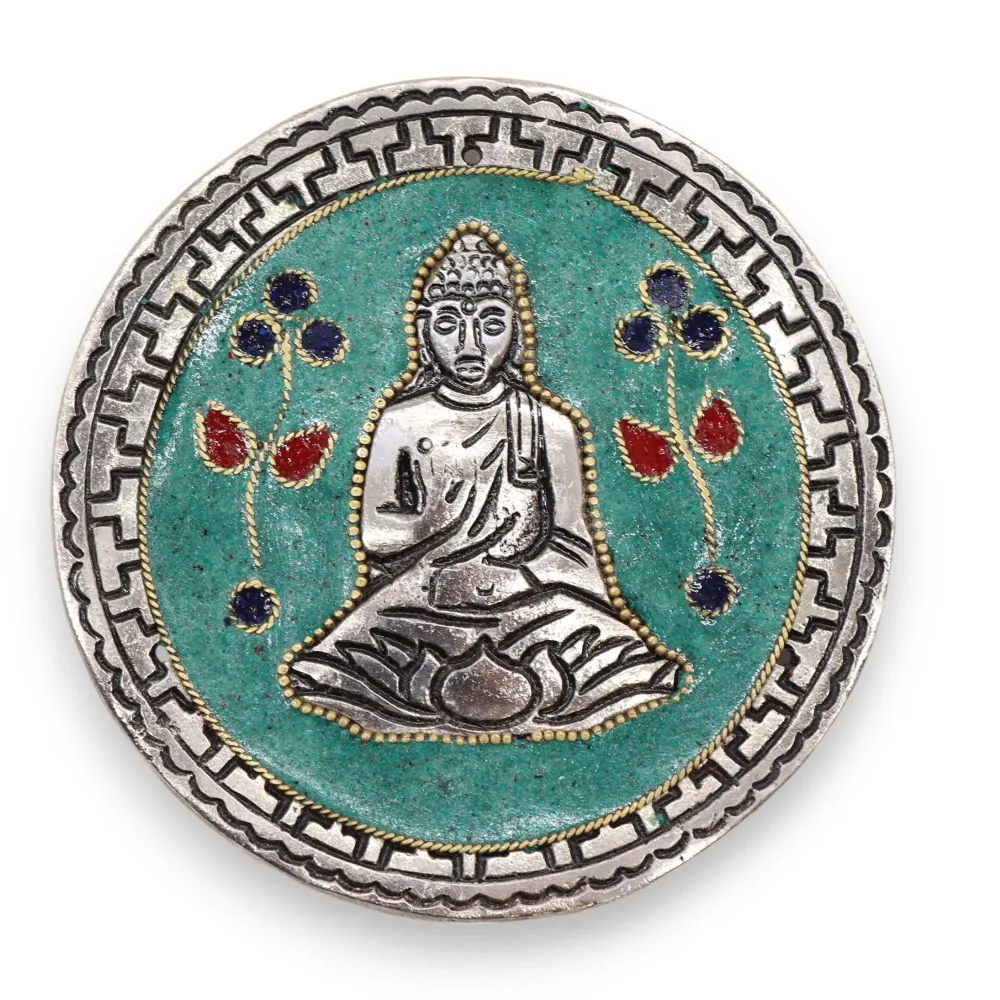 Zielony stojak na kadzidełka Budda 10 cm