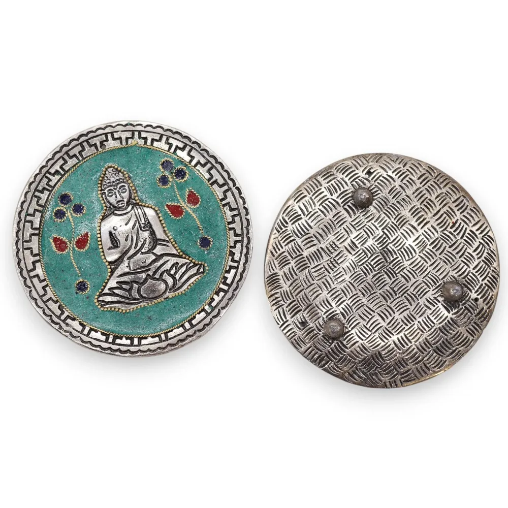 Zielony stojak na kadzidełka Budda 10 cm