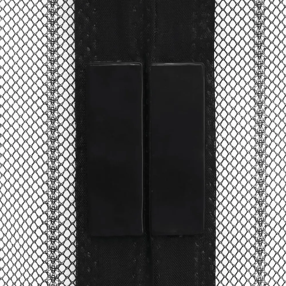 Moskitiery na drzwi, 210 x 100 cm, 2 szt., z magnesem, czarne