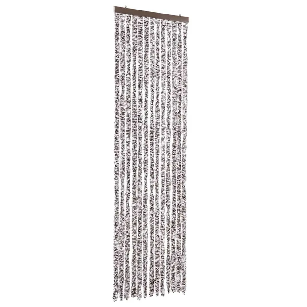 Zasłona przeciwko owadom, brązowo-beżowa, 56x200 cm, szenil