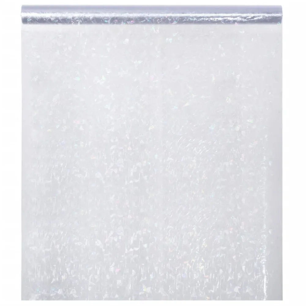 Folia okienna, matowa, tęczowy wzór 3D, 45x1000 cm, PVC