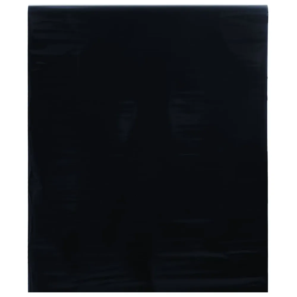Folia okienna statyczna, matowa, czarna, 45x1000 cm, PVC