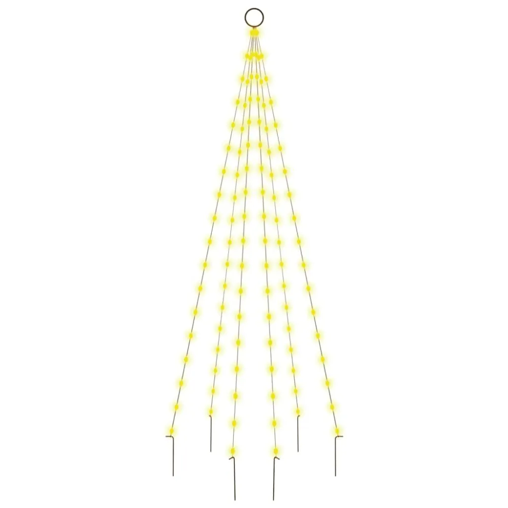 Choinka do montażu na maszcie, 108 ciepłych białych LED, 180 cm