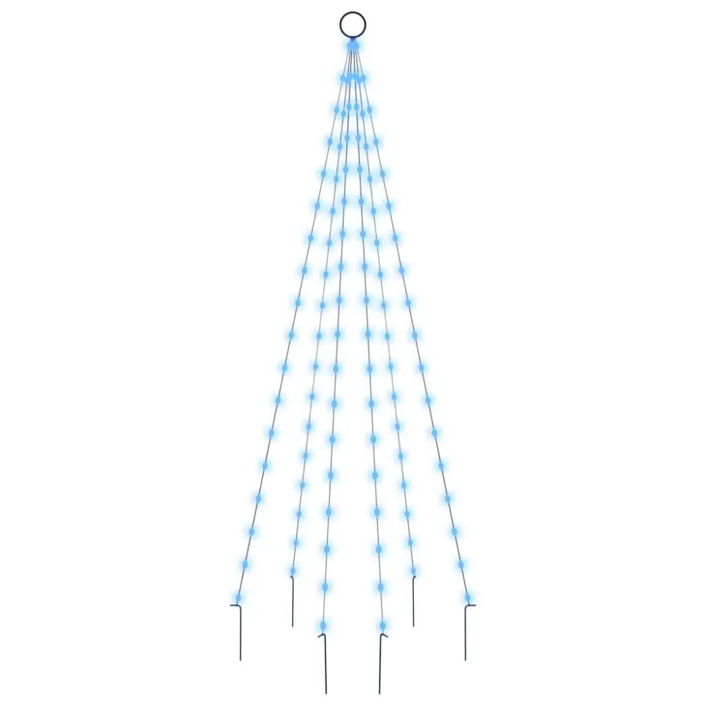 Choinka do montażu na maszcie, 108 niebieskich diod LED, 180 cm