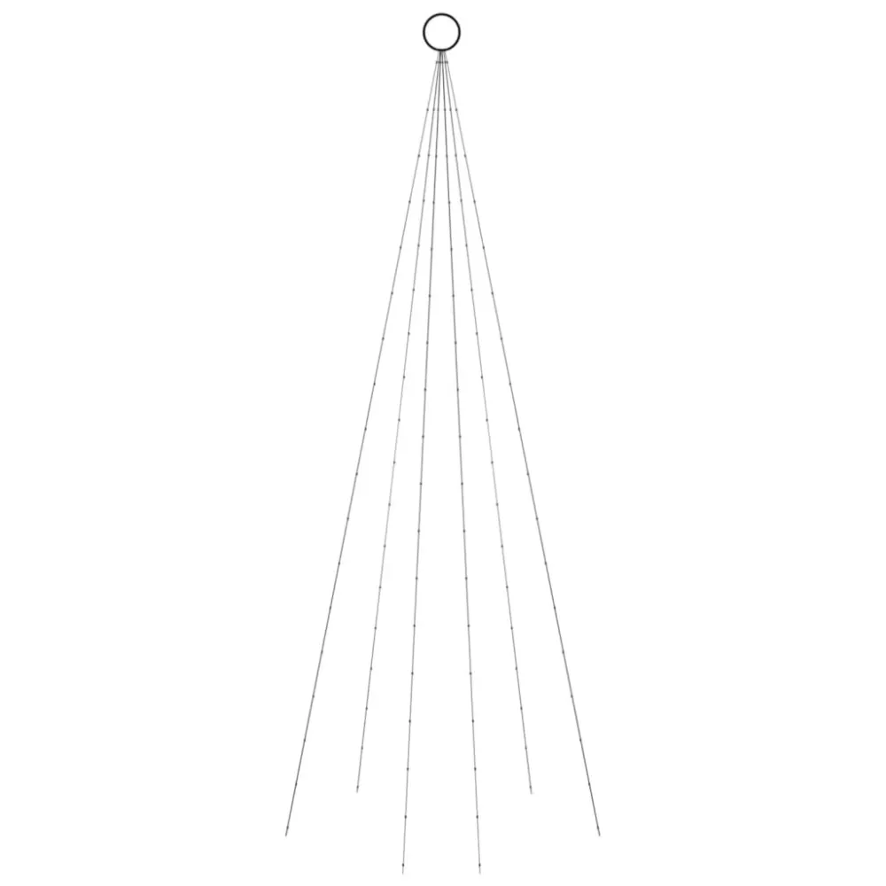 Choinka do montażu na maszcie, 108 niebieskich diod LED, 180 cm