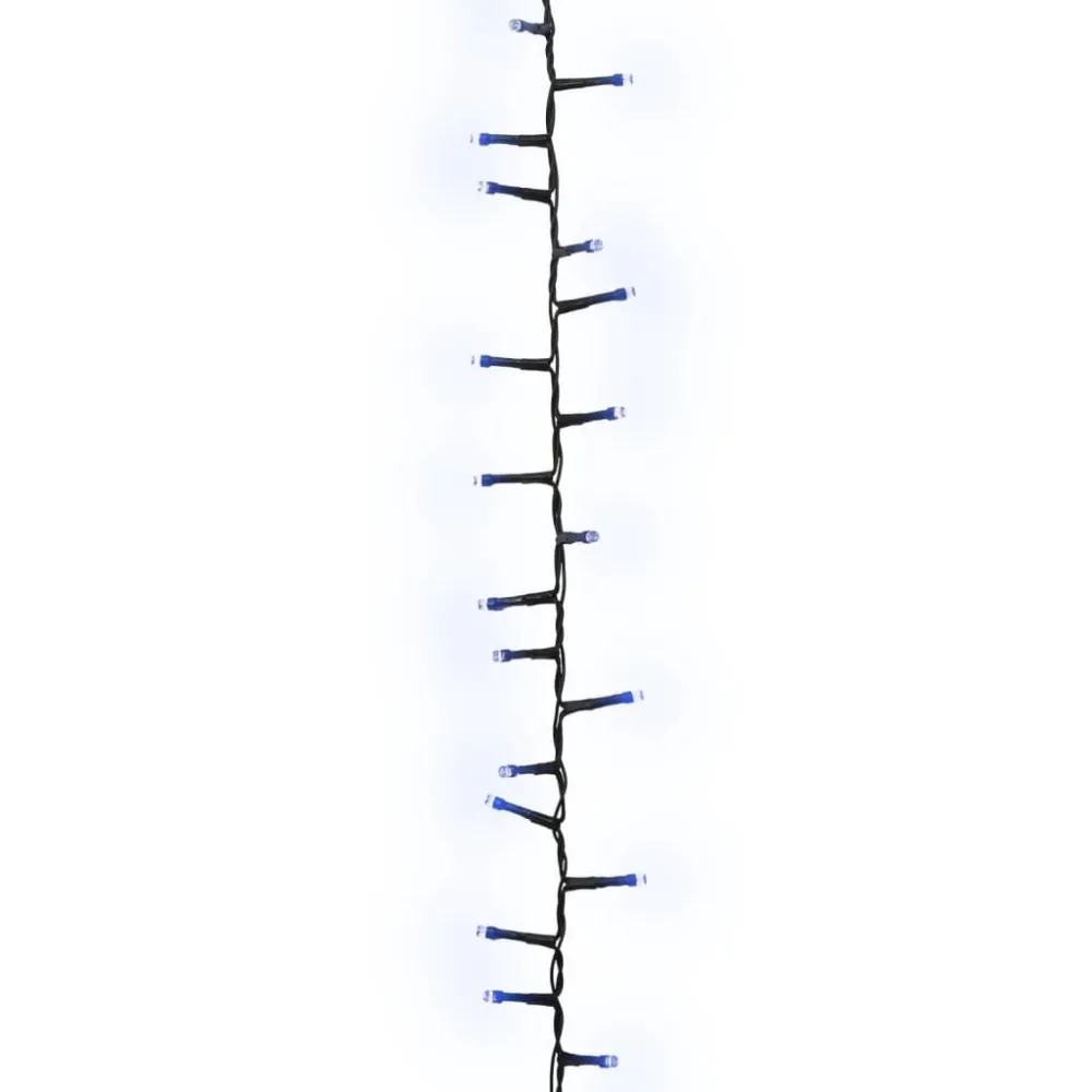 Lampki LED, 1000 diod, gęsto rozmieszczone, niebieskie, 25 m