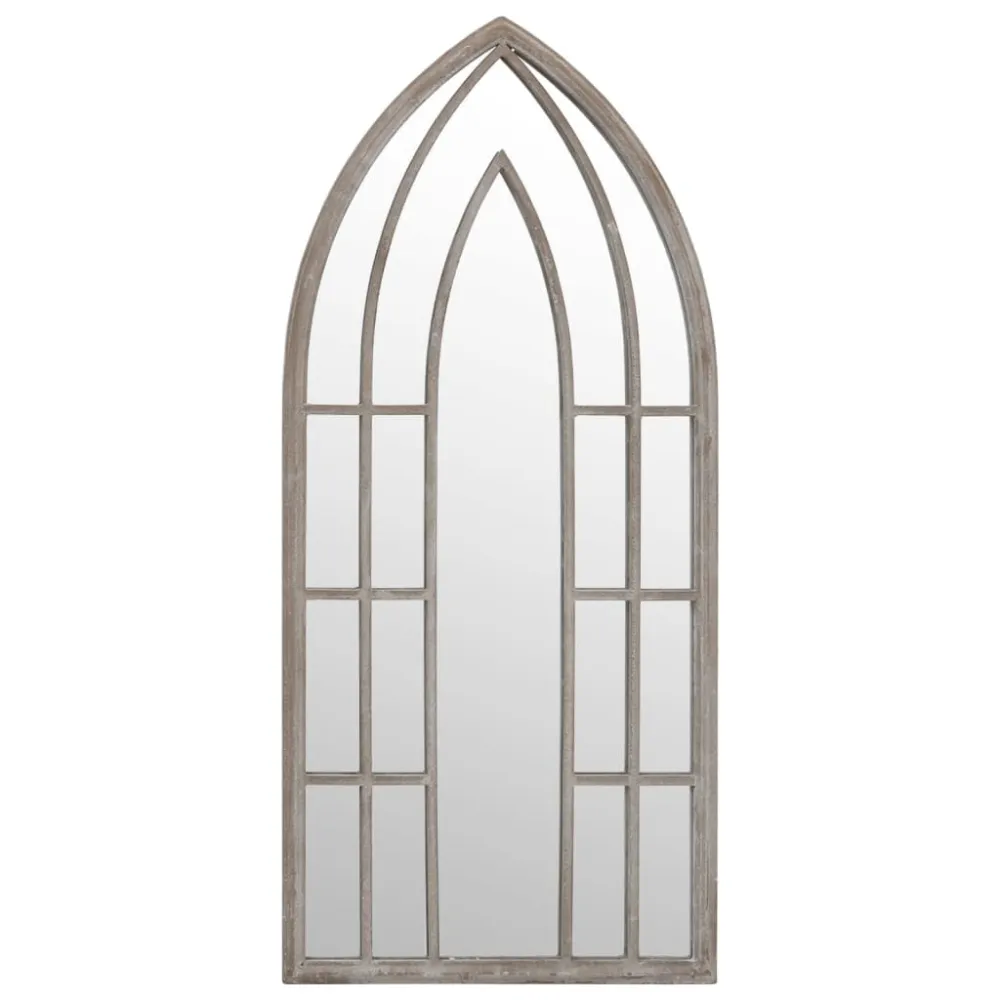 Lustro ogrodowe, piaskowe, 100x45 cm, żelazne