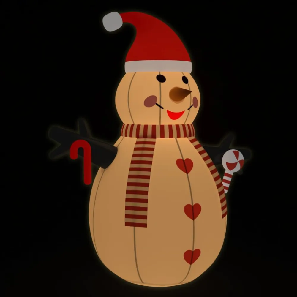 Boneco de neve insuflável com luzes LED 360 cm