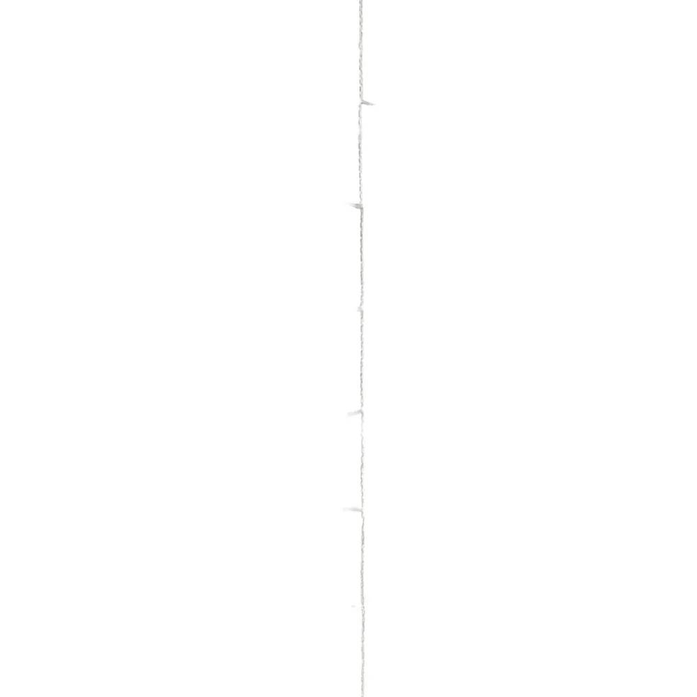 Cordão de luzes com 300 luzes LED 30 m PVC branco quente