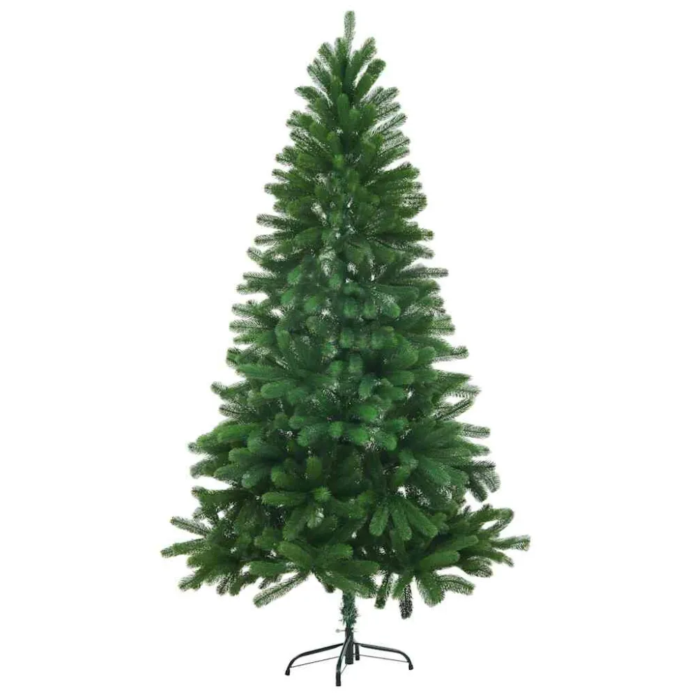 Árvore de Natal artificial agulhas realistas 150 cm verde