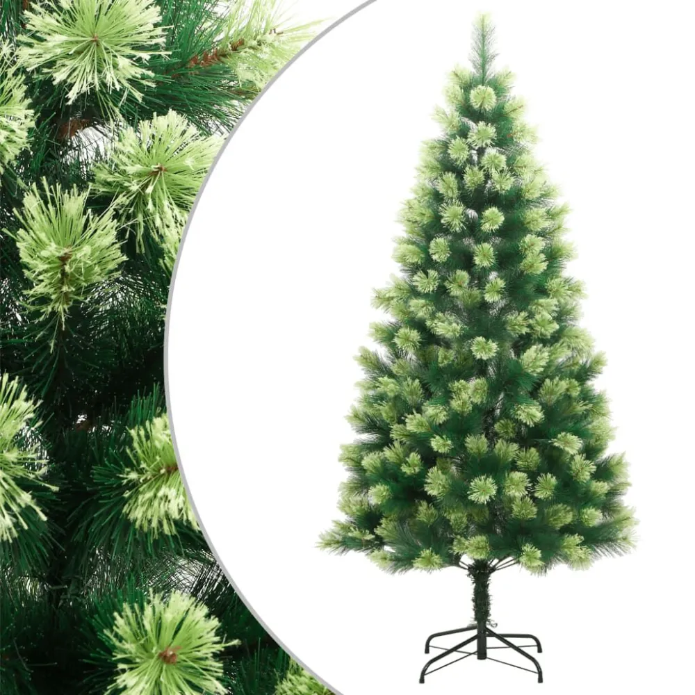 Árvore de Natal artificial articulada com suporte 210 cm