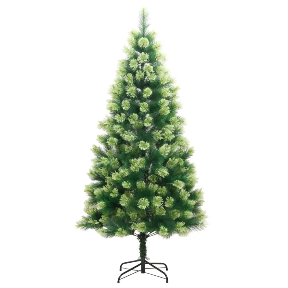 Árvore de Natal artificial articulada com suporte 210 cm