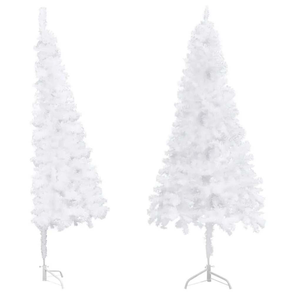 Árvore de Natal artificial de canto 150 cm PVC branco