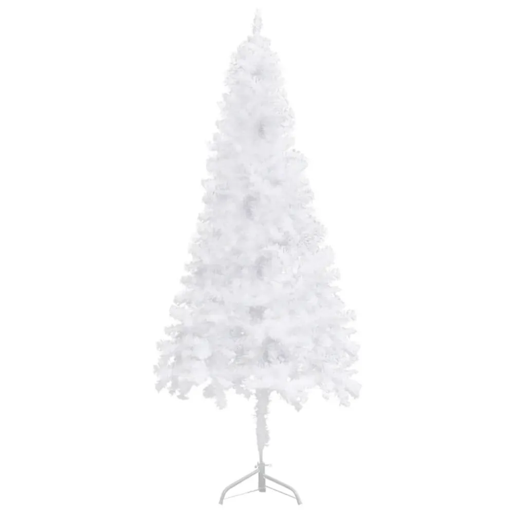 Árvore de Natal artificial de canto 150 cm PVC branco