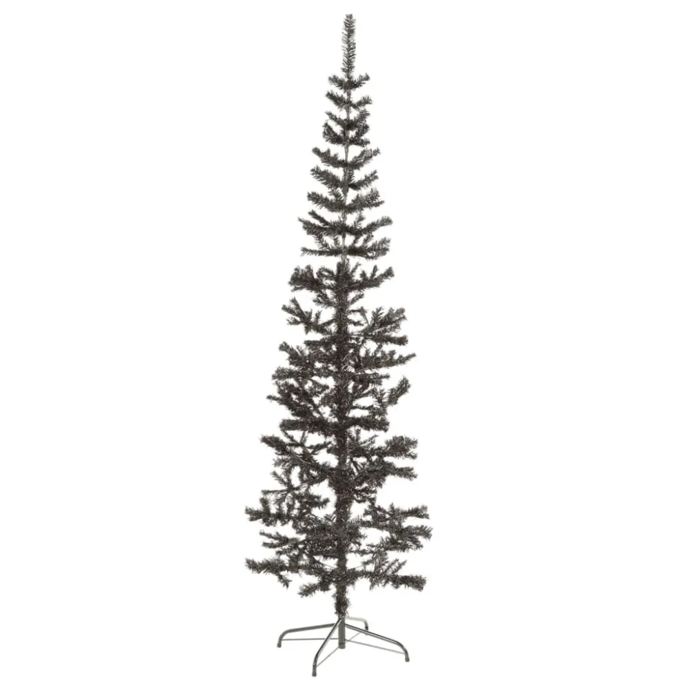 Árvore de Natal fina 180 cm preto
