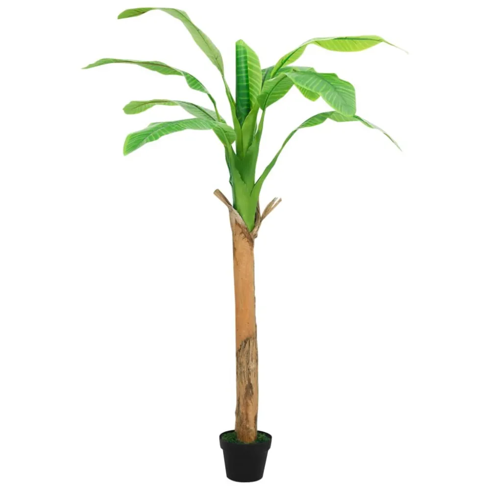 Sztuczne drzewko bananowe z doniczką, 180 cm, zielone