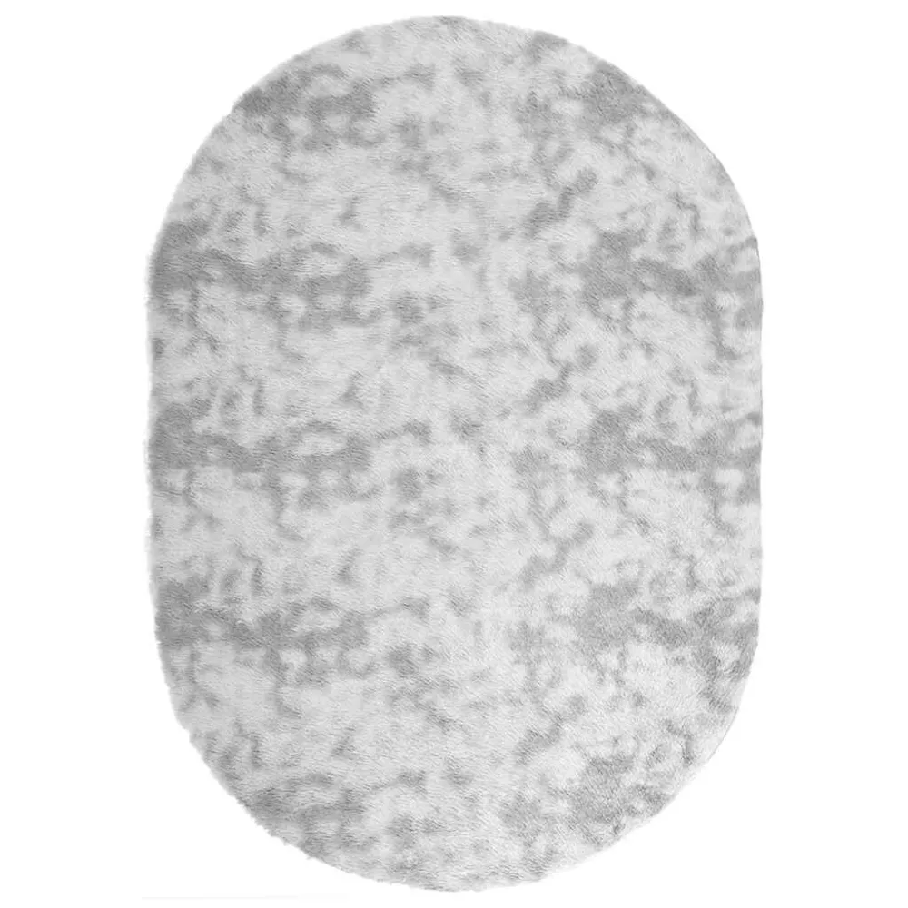 Tapete shaggy de pelo alto NAVARRA 300x200 cm cinzento prateado