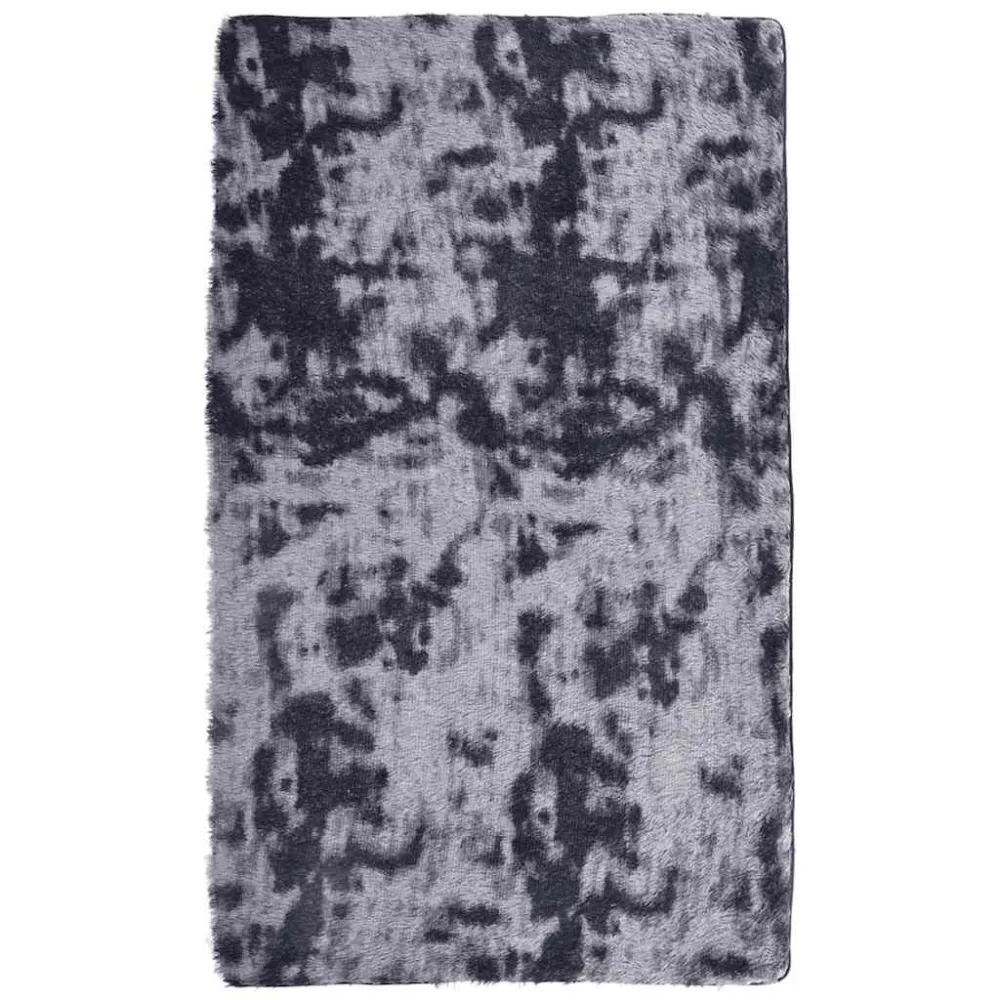 Tapete shaggy de pelo alto NAVARRA 60x100 cm cinzento-escuro