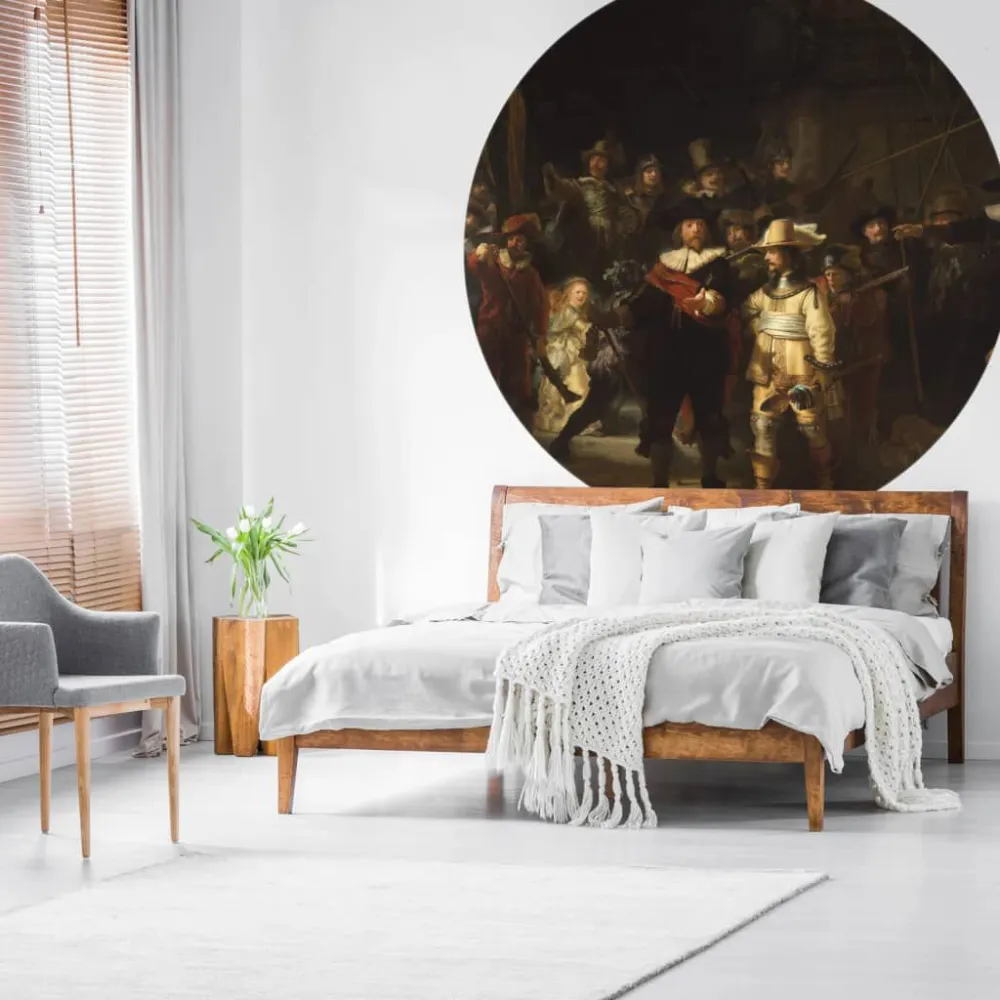 WallArt Okrągł fototapeta Night Watch, 142,5 cm