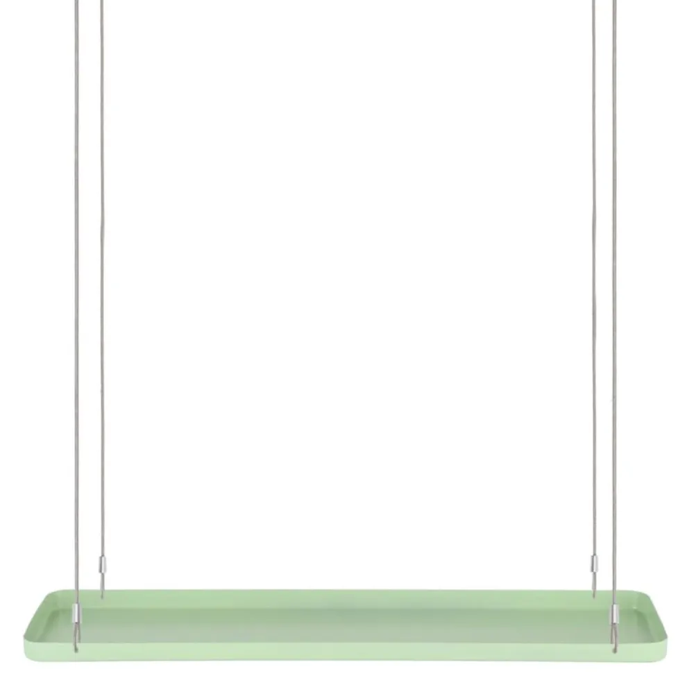 Esschert Design Tabuleiro para plantas suspenso retangular L verde